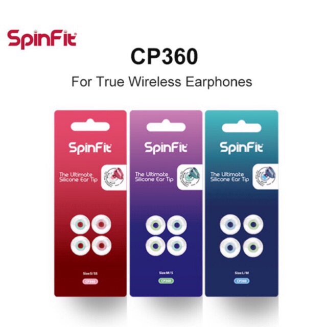 Nút Cao Su, Tips Cao Su Spinfit CP360 Chính Hãng Dành Cho Tai Nghe True Wireless | Trần Du Audio