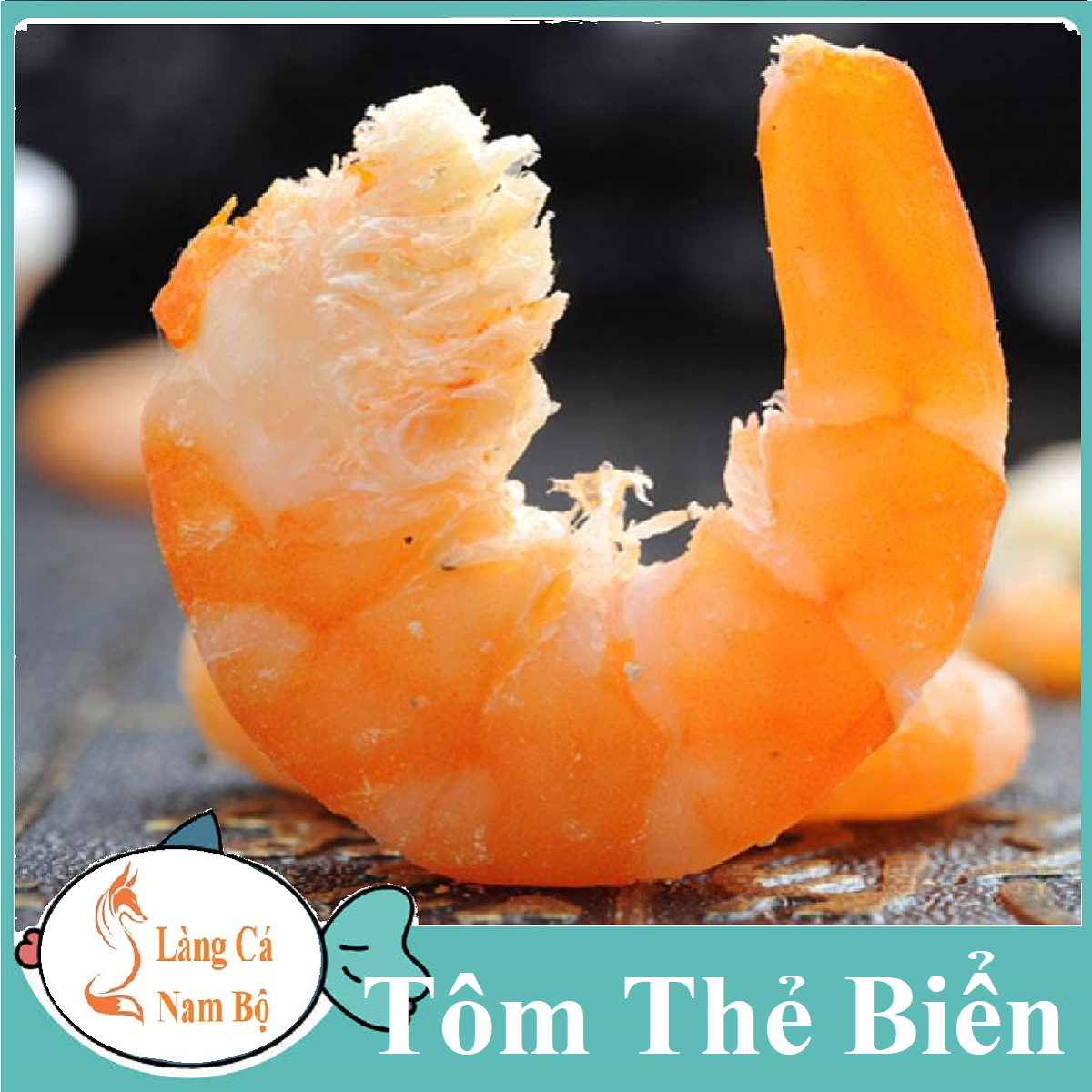 Tôm thẻ biển khô không ẩm tôm có vị ngọt tự nhiên khô cứng- làng cá nam bộ