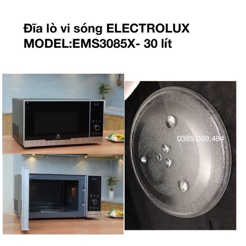 Đĩa lò vi sóng electrolux ems3085x -30 lít chính hãng
