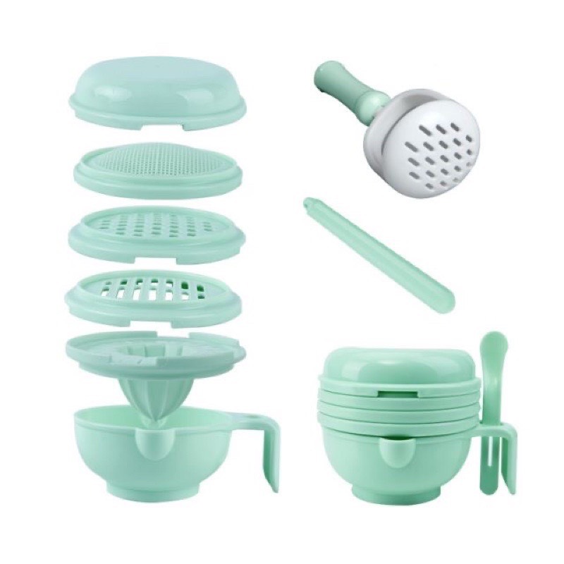 Bộ 9 dụng cụ chế biến đồ ăn dặm kiểu nhật cho bé