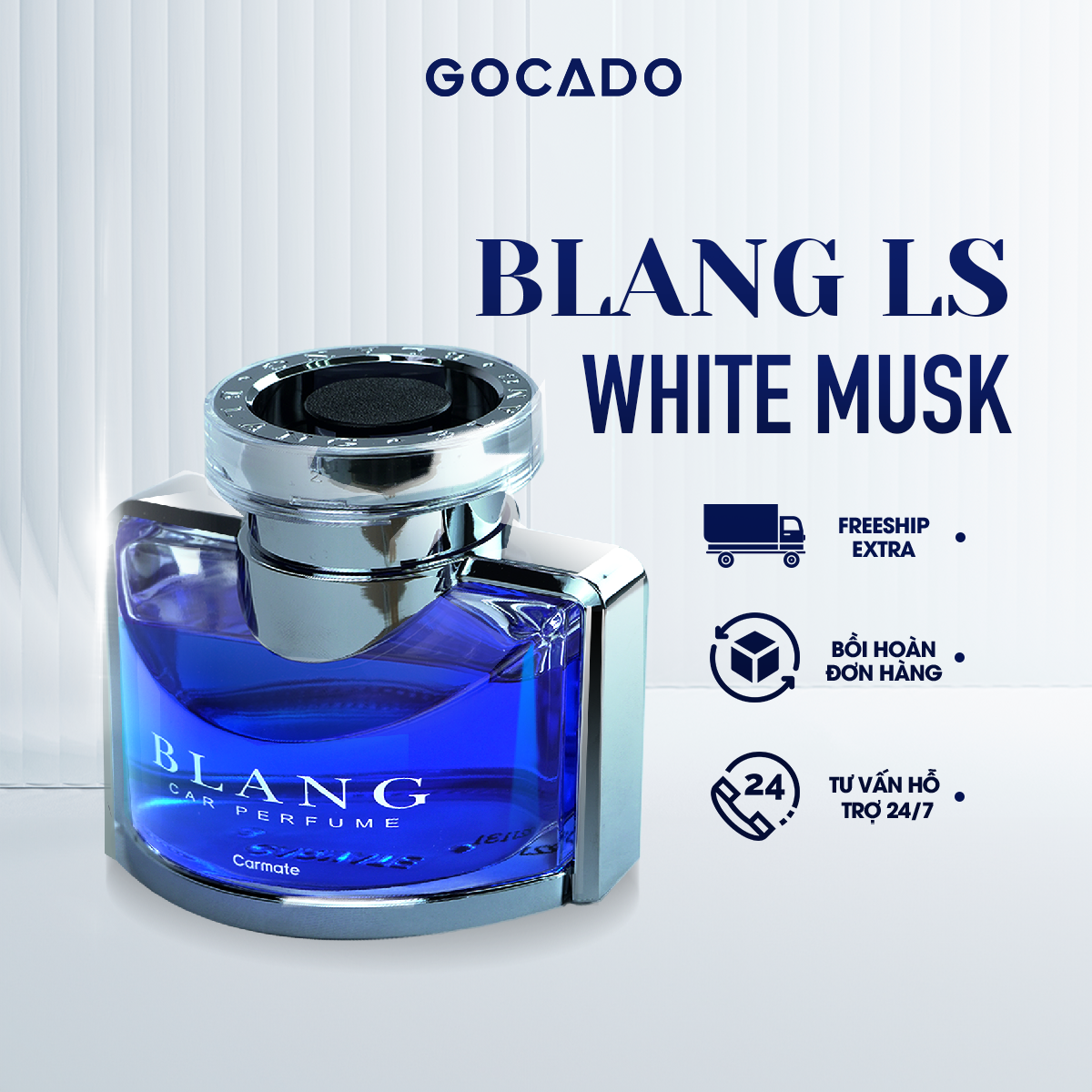 Nước hoa ô tô cao cấp gocado - blang ls white musk
