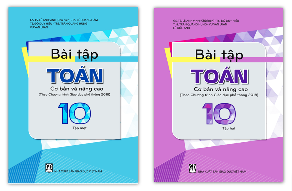 Sách - combo bài tập toán 10 - tập 1 + 2 cơ bản và nâng cao -