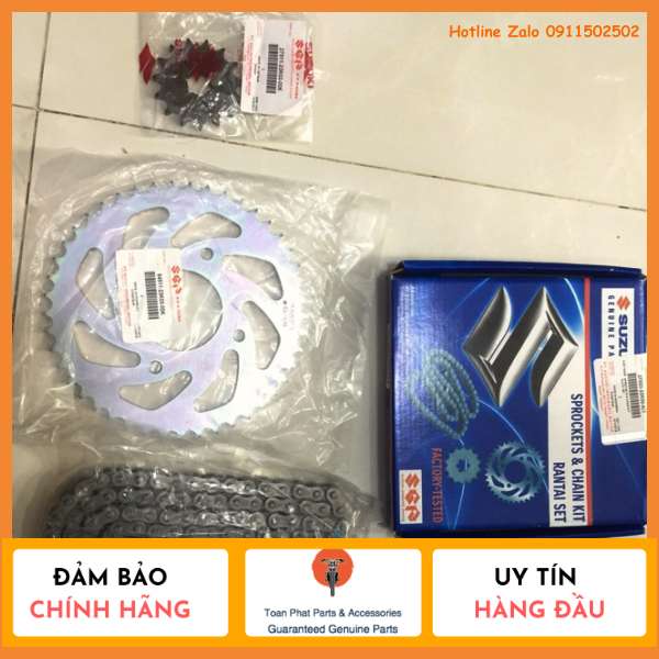 [HCM]Nhông sên đĩa zin cho Suzuki GSX-R 150 và GSX-S 150 sản xuất tại Suzuki Indonesia hàng full box nguyên tem mã vạch từ nhà máy chất lượng hàng đầu