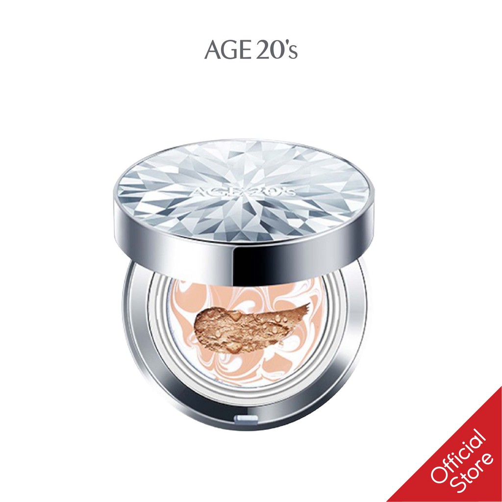Phấn nền lạnh kim cương age20s essence cover pact original spf 50+/pa +++ 12.5g