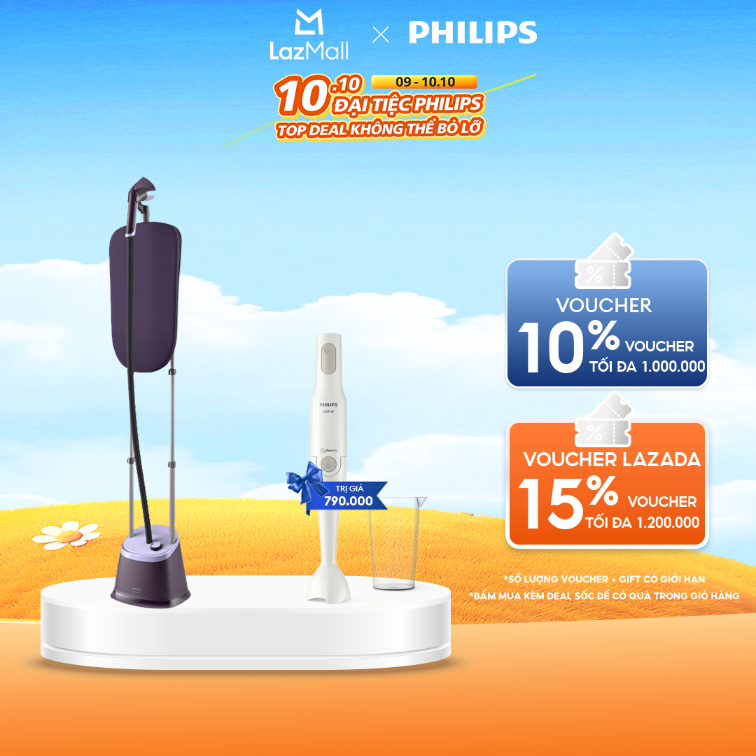 Bàn Ủi Hơi Nước Đứng Philips STE3160/30 - Hàng Phân Phối Chính Hãng