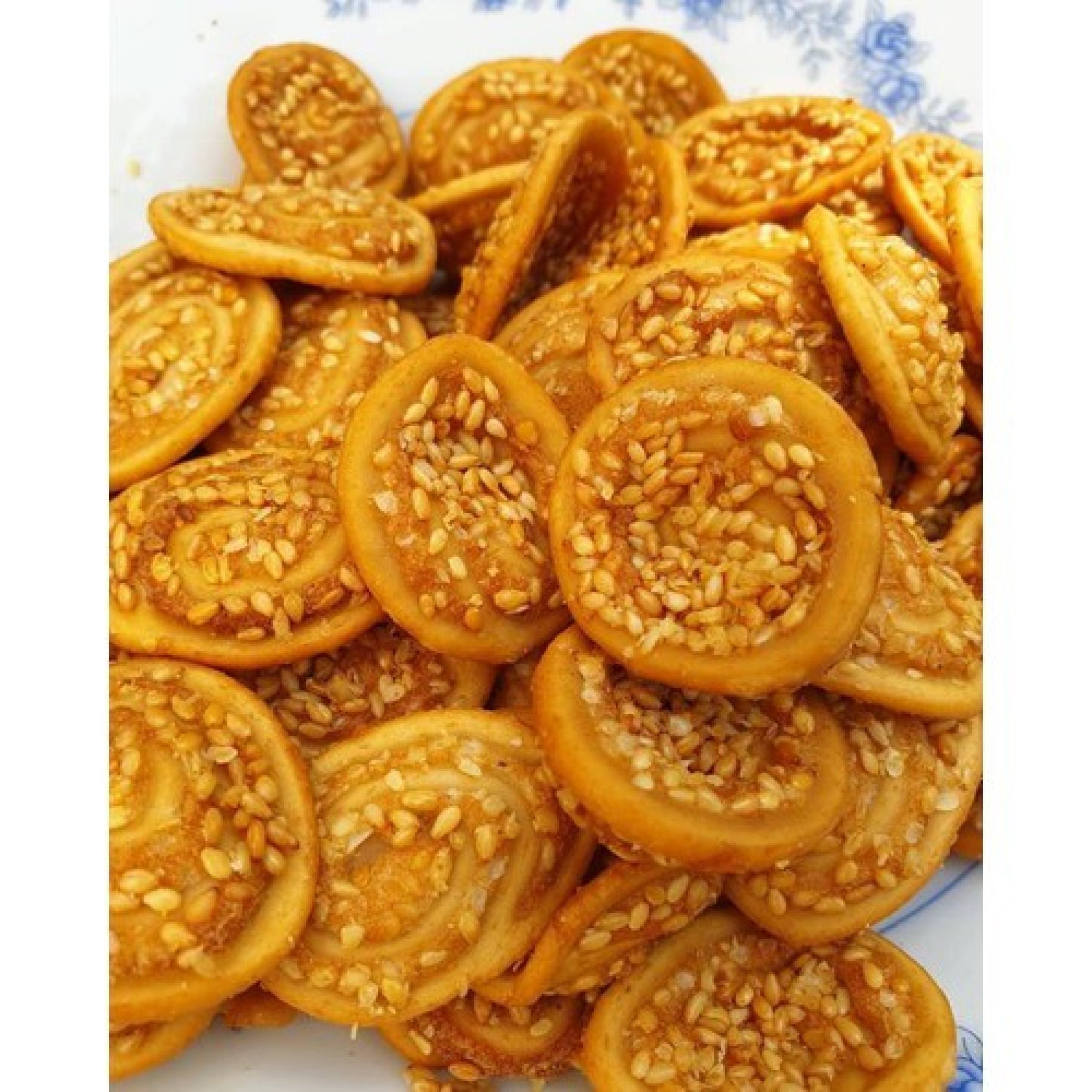 1kg bánh tai heo mè thơm ngon- đồ ăn vặt - bách hóa online