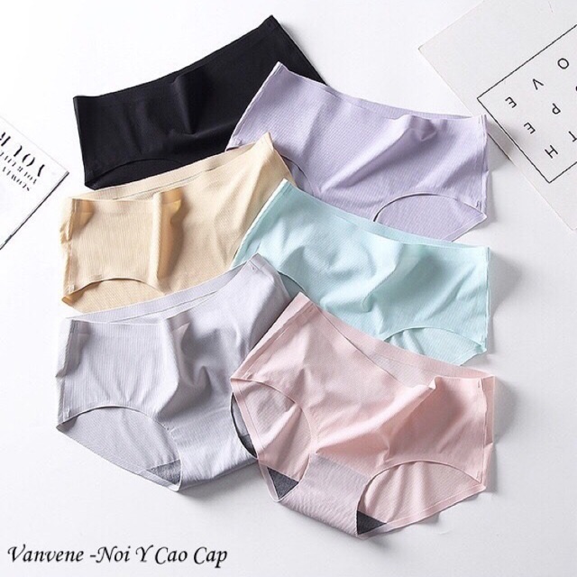 Vanvene [Có Size Xl Quần Lót Su Tăm Không Viền Kháng Khuẩn Cạp Vừa Cao Cấp Q531