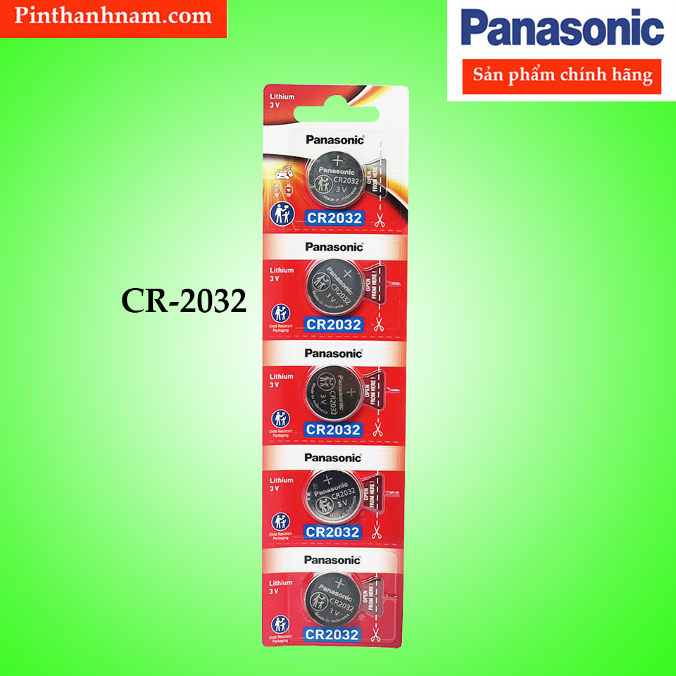 Pin cr2032 panasonic lithium 3v chính hãng dung lượng cao