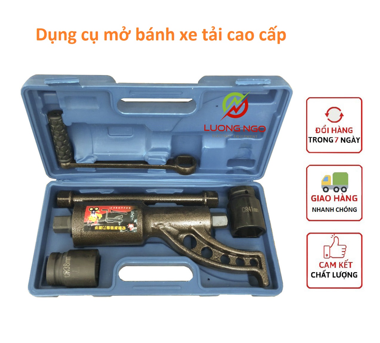 Dụng cụ mở ốc lốp xe tải bằng tay - Bộ tăng lực mở bánh xe tải cao cấp