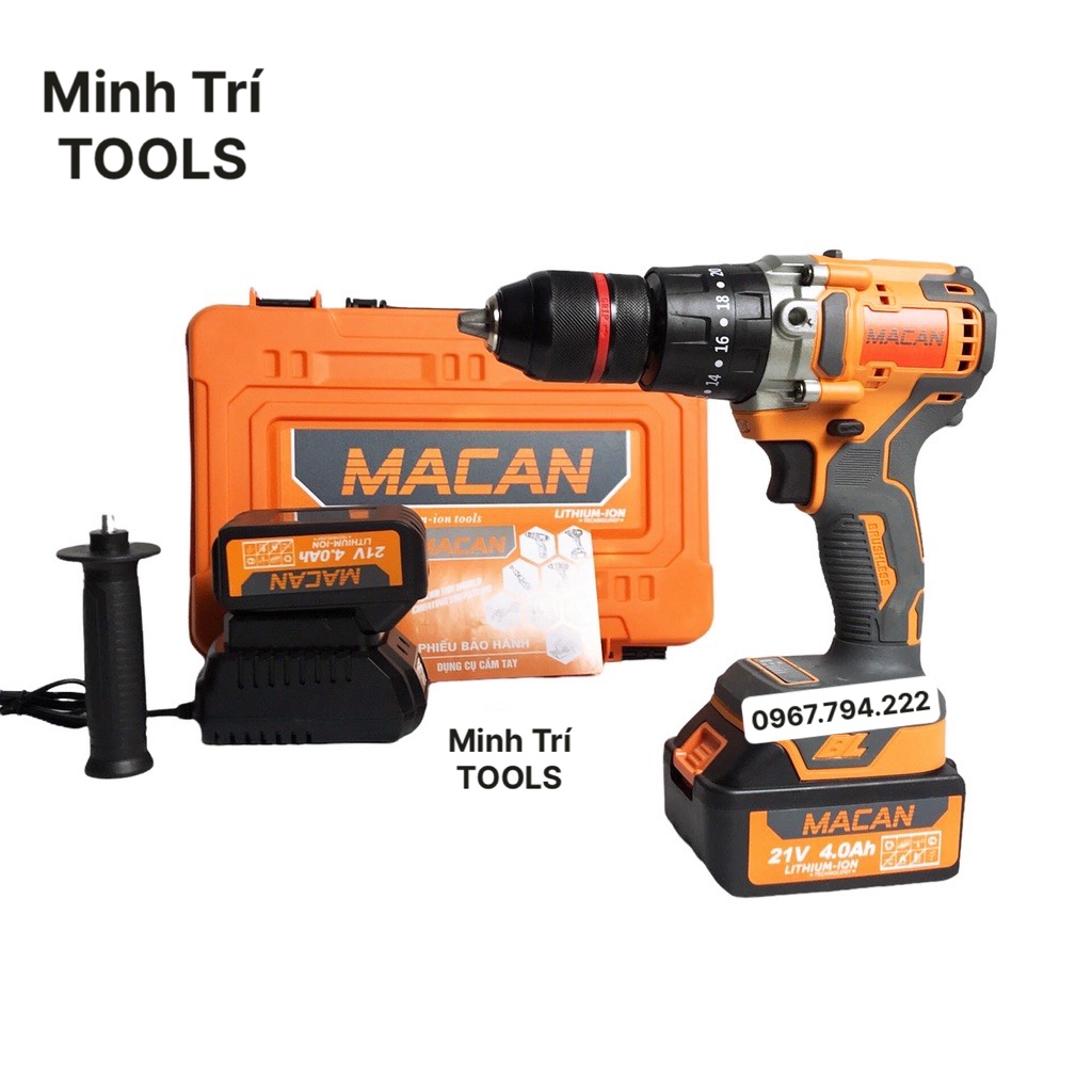 Máy khoan pin macan 21v - 6013 - 3 chức năng, không chổi than , pin 10sell , máy khoan pin, máy bắn vít, máy khoan tường