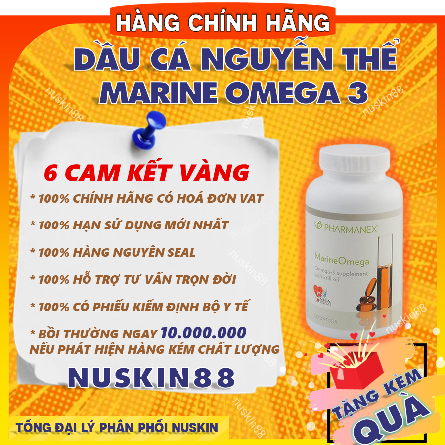Nuskin Marine Omega – Dinh Dưỡng Cho Da, Tim Và Não