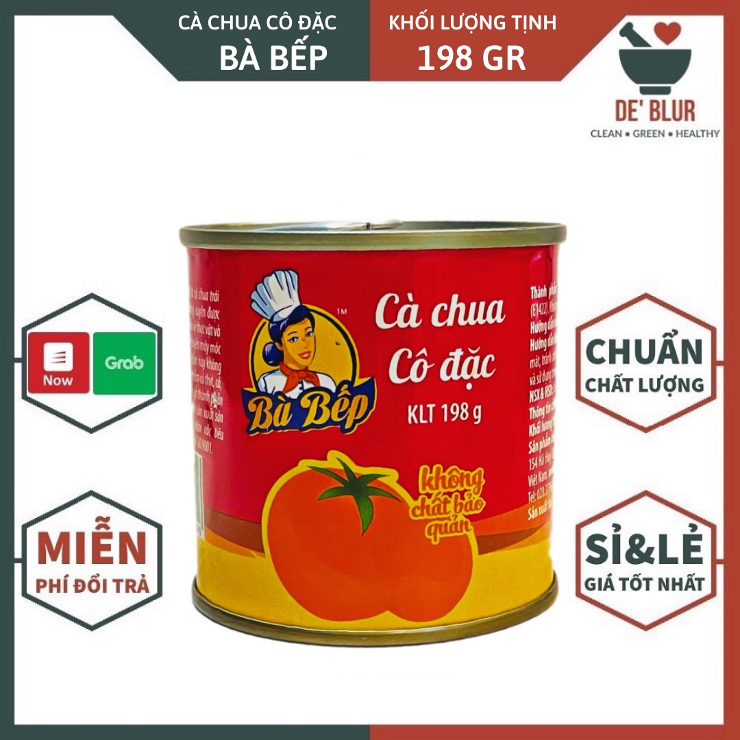 Cà chua cô đặc không chất bảo quản - hiệu bà bếp / có khoá / thùng