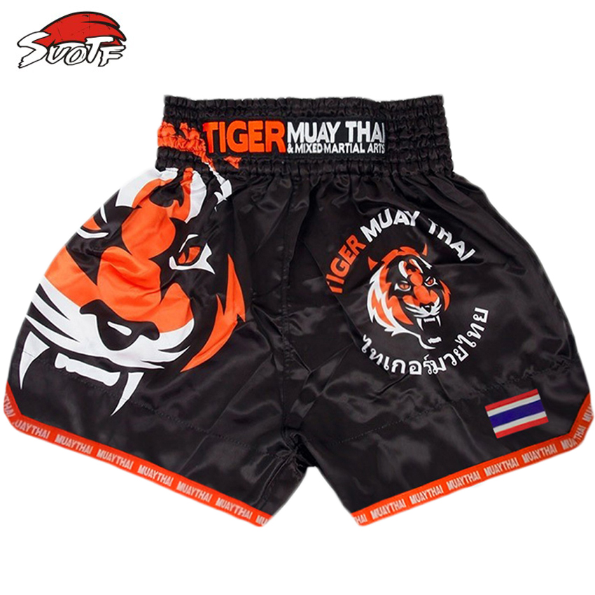 Suotf MMA Tiger Muay Thái ing ing trận đấu SANDA đào tạo quần short thoáng