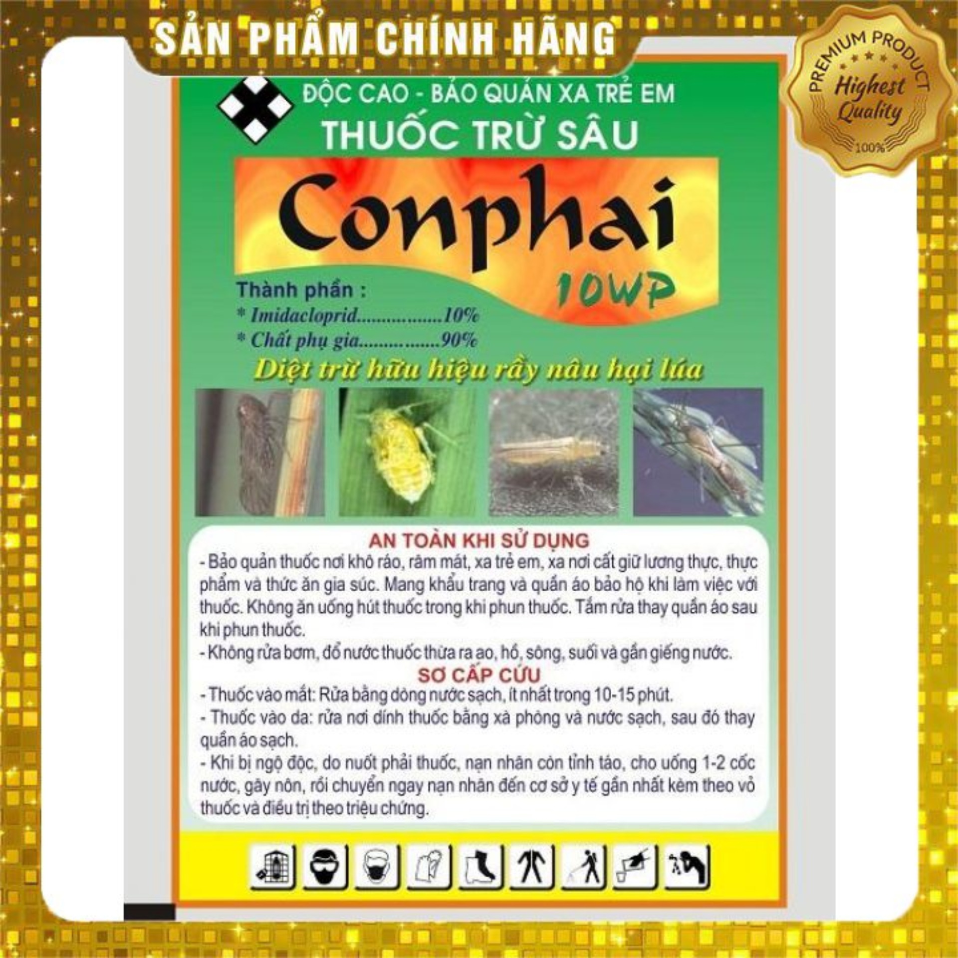Thuốc trừ sâu rầy hại lúa Conphai 10WP (100g)