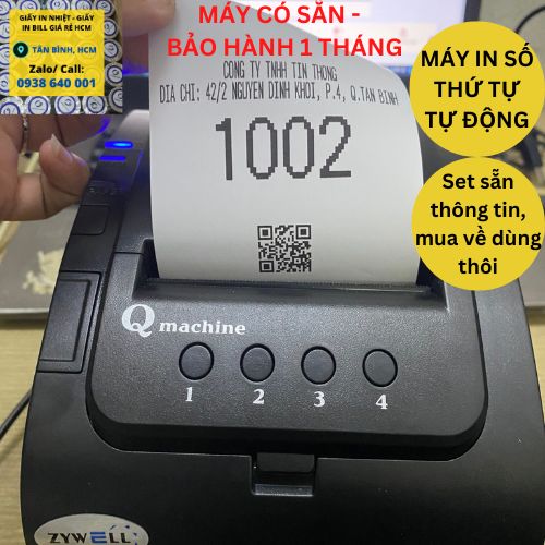 Máy in số thứ tự zywell zy307q - máy in đếm số tự động k80 cắt tự động