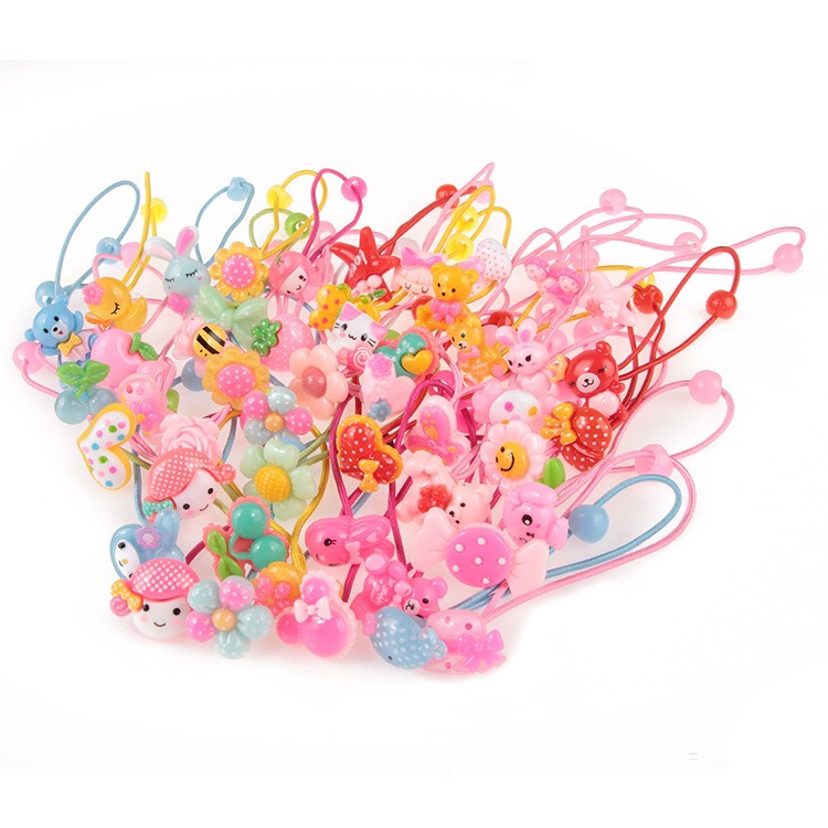 Sét 2 dây cột tóc dễ thương cho bé - cột tóc hàn quốc cute cho bé yêu hot trend pkhn0334