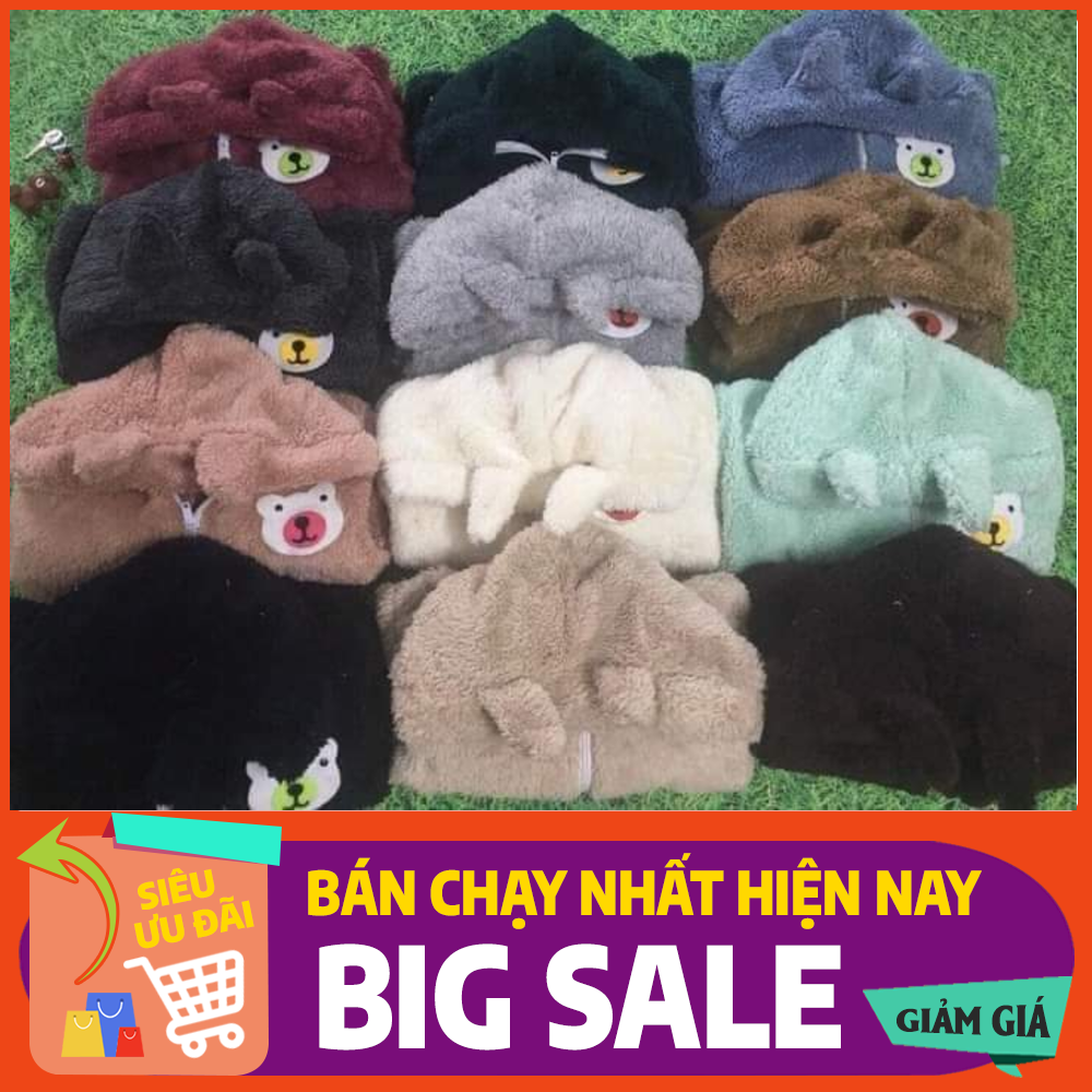 Áo khoác lông 2 lớp cho bé yêu -Chat với shop để chọn màu