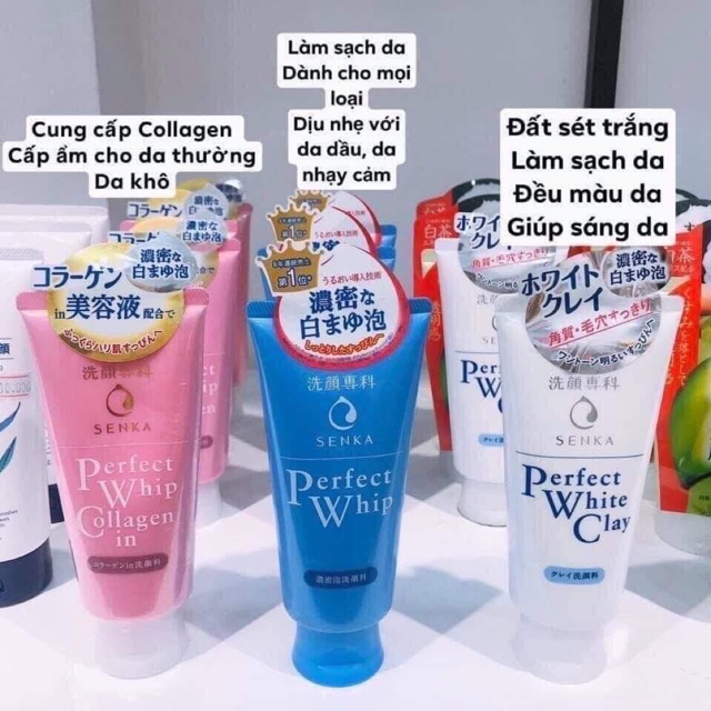 Sữa rửa mặt perfect whip nhật bản 120ml