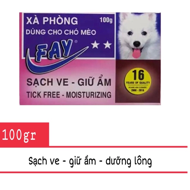 Xà phòng tắm ve bọ chét dưỡng lông cho chó mèo - fay 2 sao 100g hồng, đa dạng mẫu mã, chất lượng sản phẩm đảm bảo và cam kết hàng đúng như mô tả