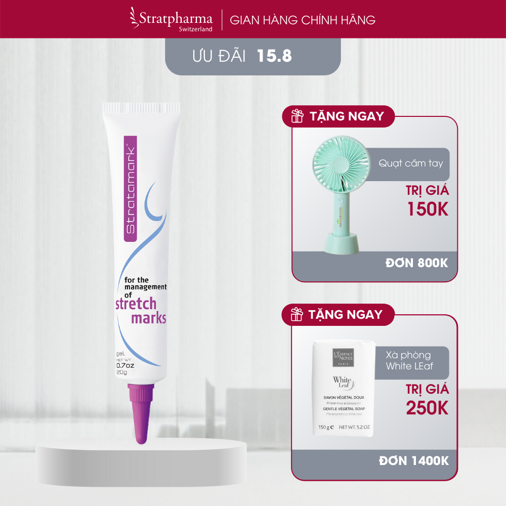 Gel Silicone làm giảm và ngăn ngừa rạn da Stratamark