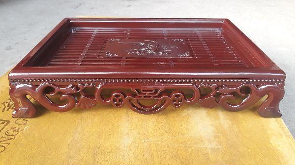 Khay trà giả gỗ cao cấp cỡ 30x40cm