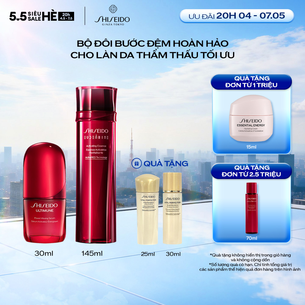 Combo Serum  Nước Thần Đỏ Tái Tạo Shiseido, Cải Thiện Mọi Vấn Đề Về Da Với Hơn 1 Triệu Lợi Khuẩn