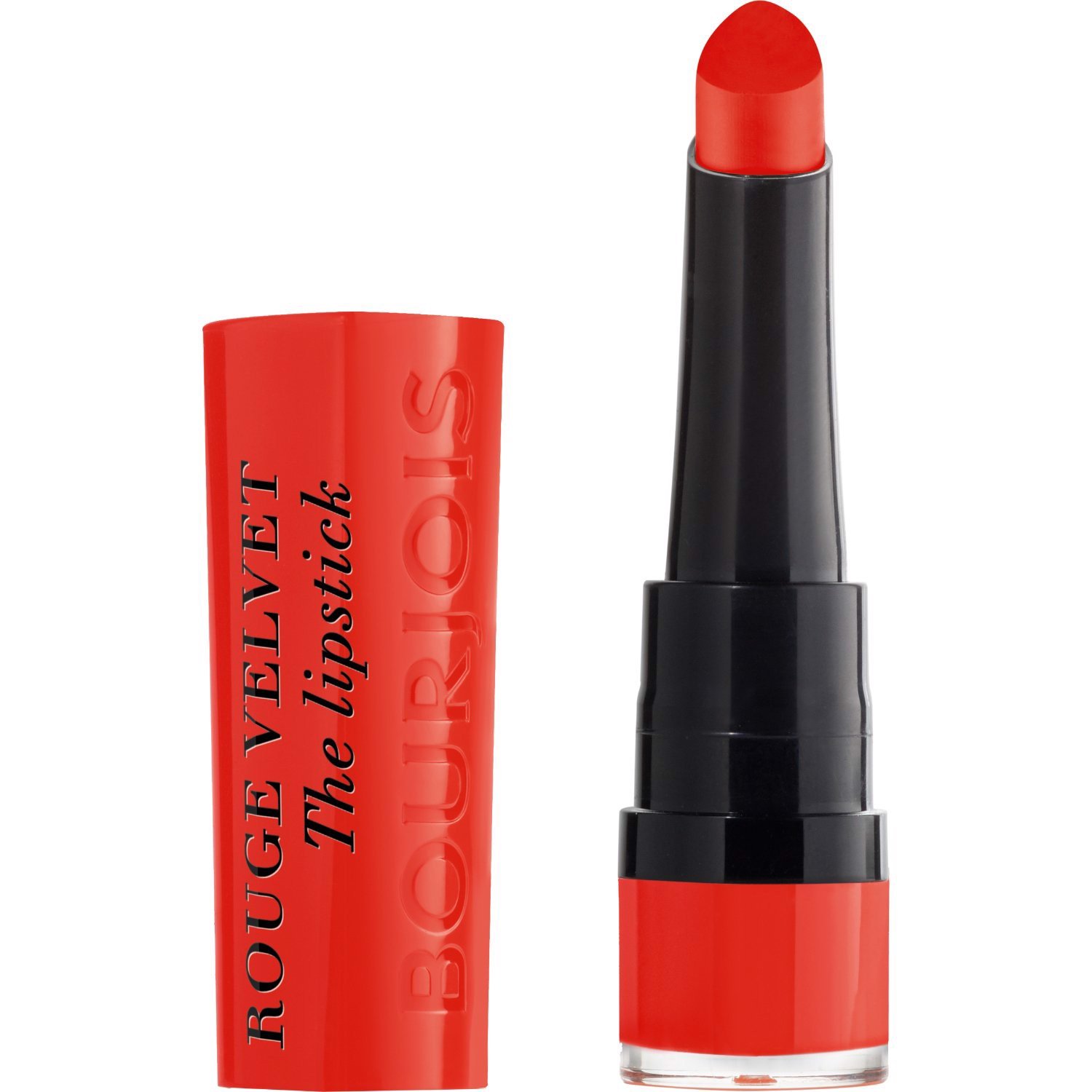 Son Lì Bourjois Rouge Velvet The Lipstick 07 Joli Carmin’ Ois màu Đỏ cam