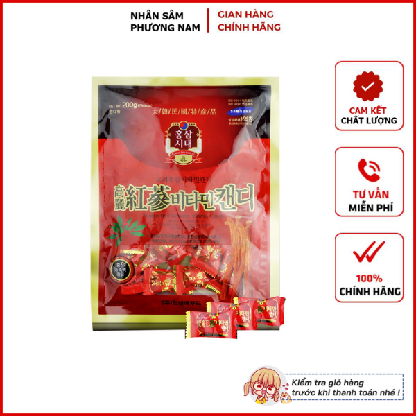 Kẹo hồng sâm hàn quốc vitamin samsung gói 200gr