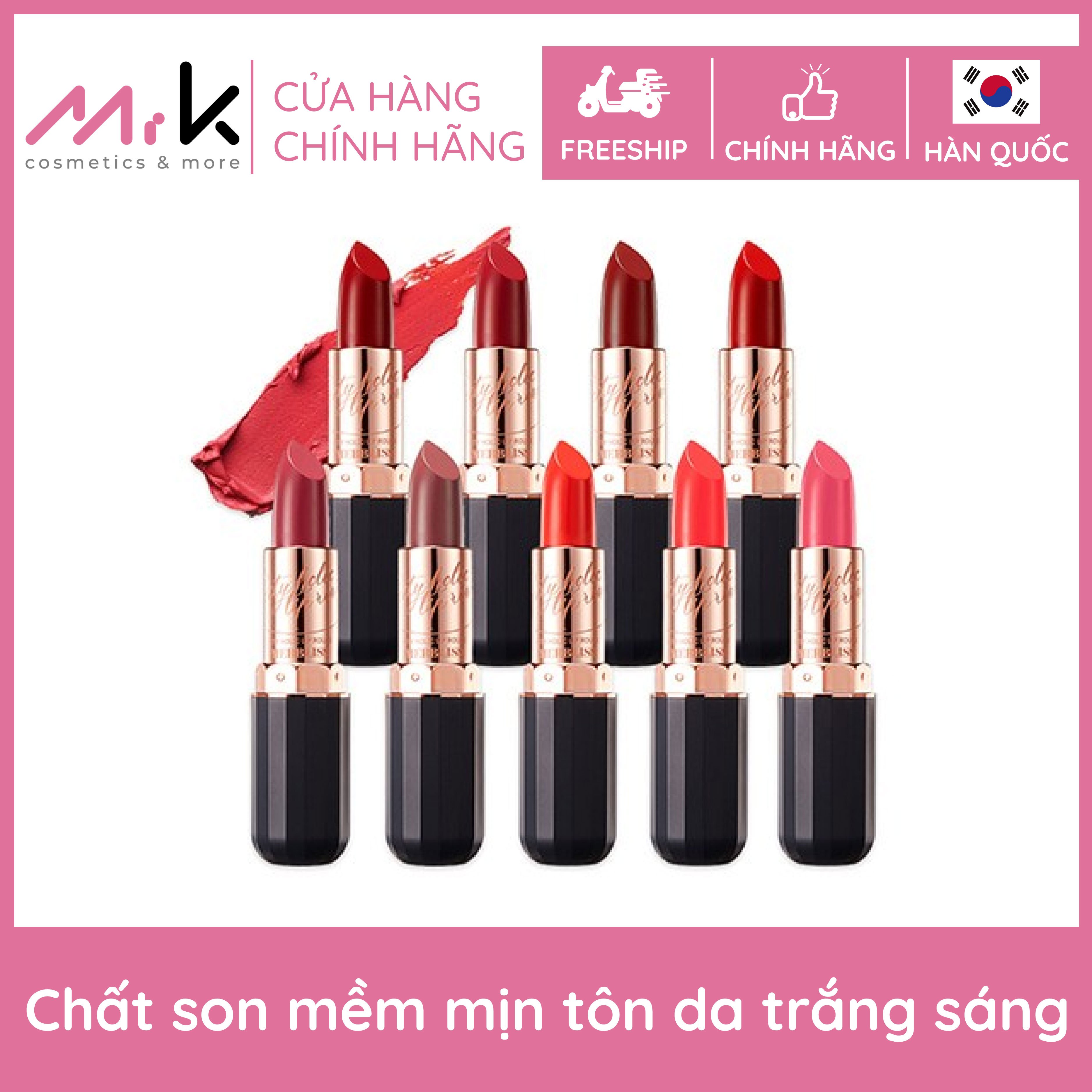 [XẢ KHO] Son lì Merbliss City Holic Spring chính hãng Hàn Quốc, chất son mềm mịn, giúp môi căng mọng tự nhiên