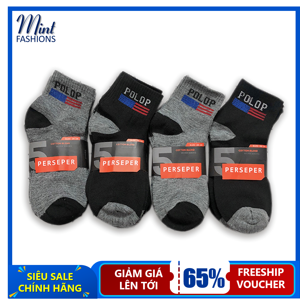 Set 10 đôi tất nam cổ cao TẤT NAM COTTON ĐẸP