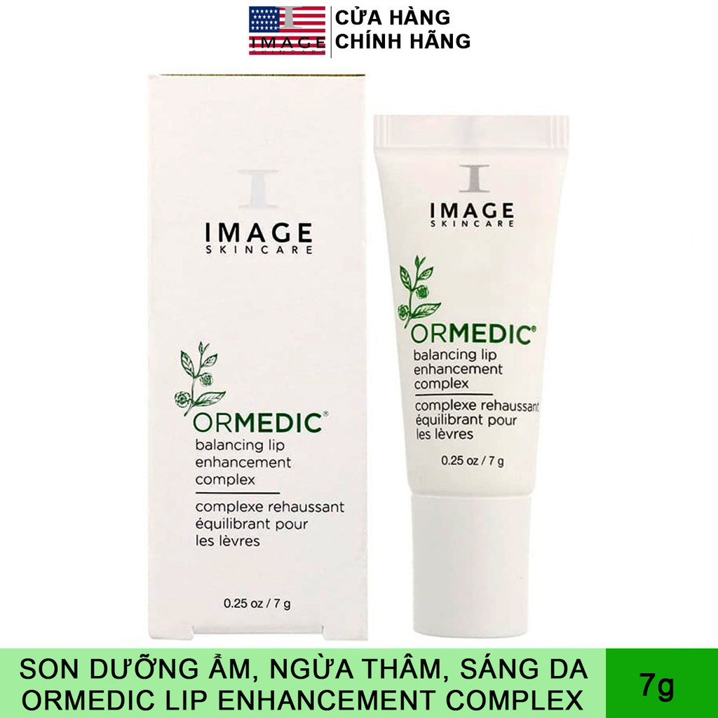 Son dưỡng môi chiết xuất tự nhiên image skincare ormedic lip enhance complex - care for skin 7g.