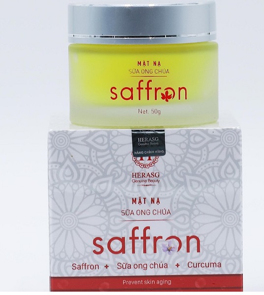 Mặt nạ tinh chất từ Saffron + Sữa ong chúa – Saffron mask Hera (Lọ 50ml)
