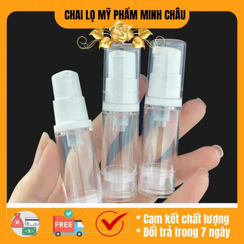Chai nhựa xịt giọt hút chân không 5ml/10ml/15ml chiết mỹ phẩm