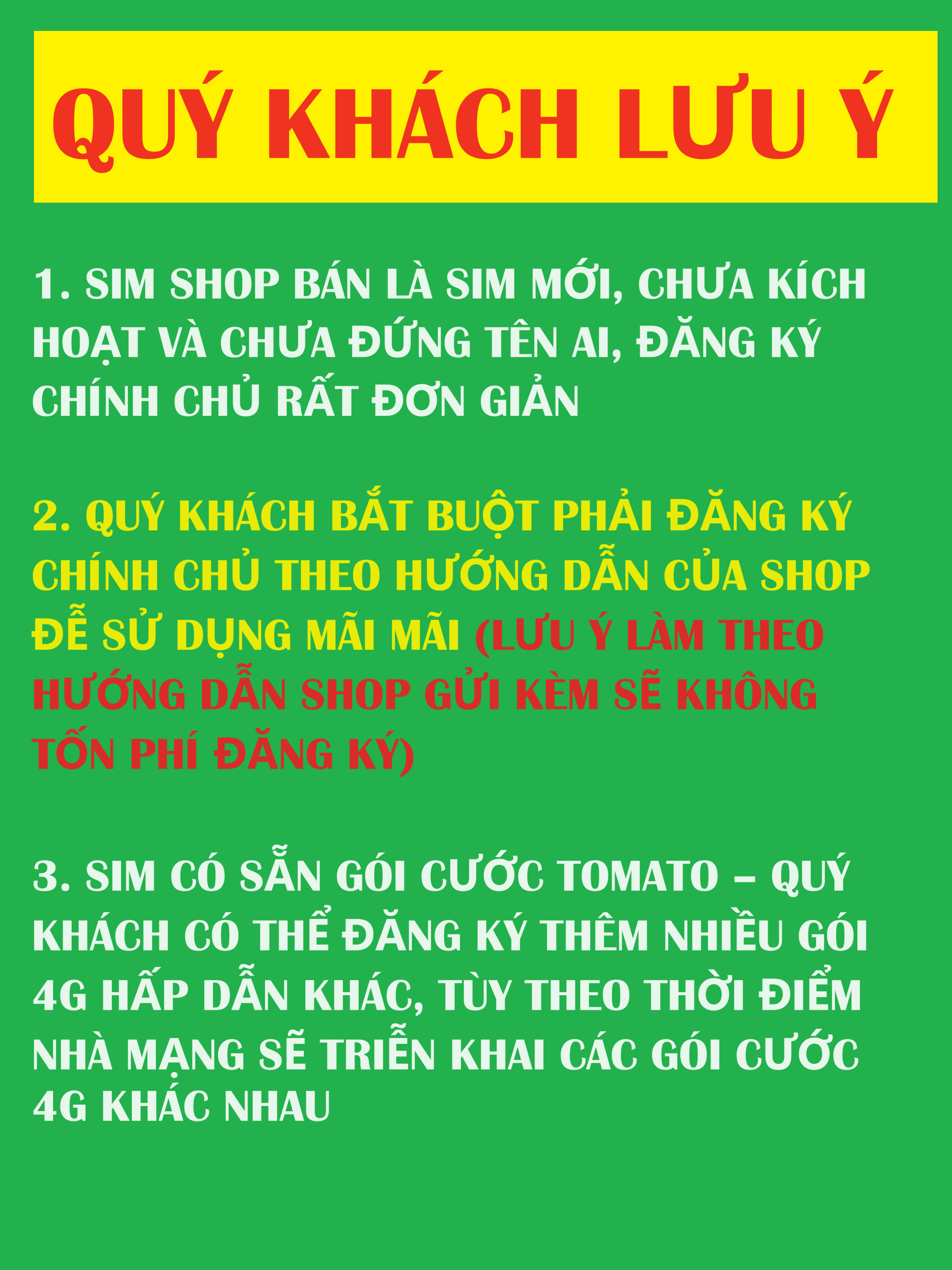 Sim đẹp Viettel Trả trước -Chọn số - Nghe gọi, Nhắn Tin, 4G , Sim mới 100%, Chưa Kích hoạt, Chưa đứng tên ai và chưa làm bất cứ dịch vụ nào, Sim gói cước Tomato và kèm theo nhiều gói 4G TRONG PHẦN MÔ TẢ
