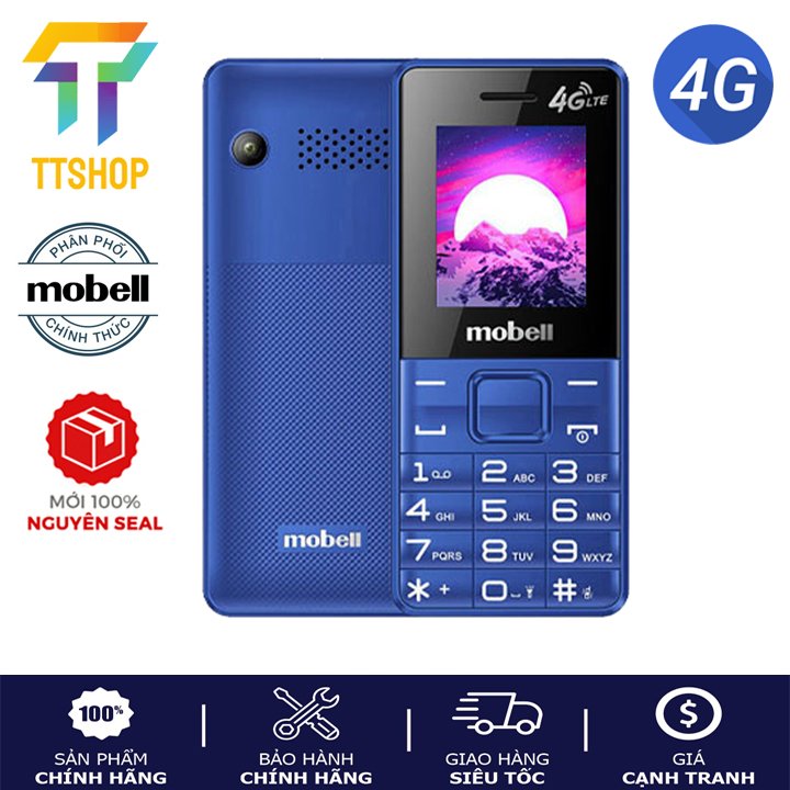 Điện thoại mobell m239 4g ,2 sim 2 sóng - hàng chính hãng