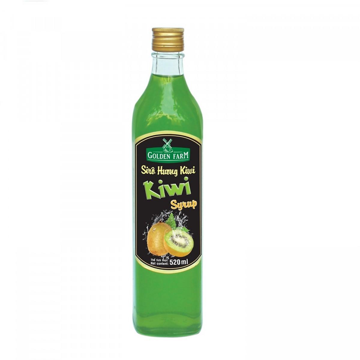 Siro Golden Farm hương kiwi Chai 520ml - Gia store
