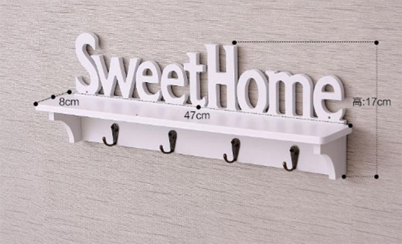 Kệ treo tường để đồ trang trí bằng gỗ nhựa PVC sang trọng chống nước, chống mối mọt tuyệt đối