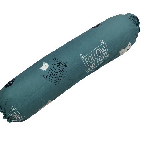 Bọc gối ôm con mèo size 35 x 100 vải cotton pha poly, áo gối ôm dùng dây rút