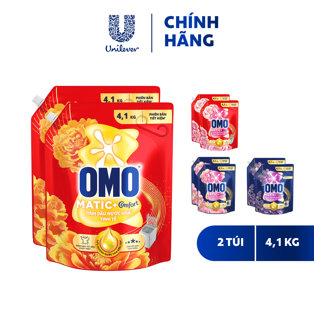  Combo 2 túi Nước giặt OMO Matic túi 3.6 3.9 4.1 3.8kg  bao bì tùy lô nhập hàng  