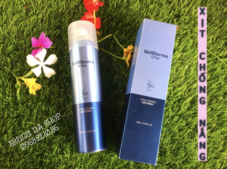 Xịt chống nắng Wellderma 180ml