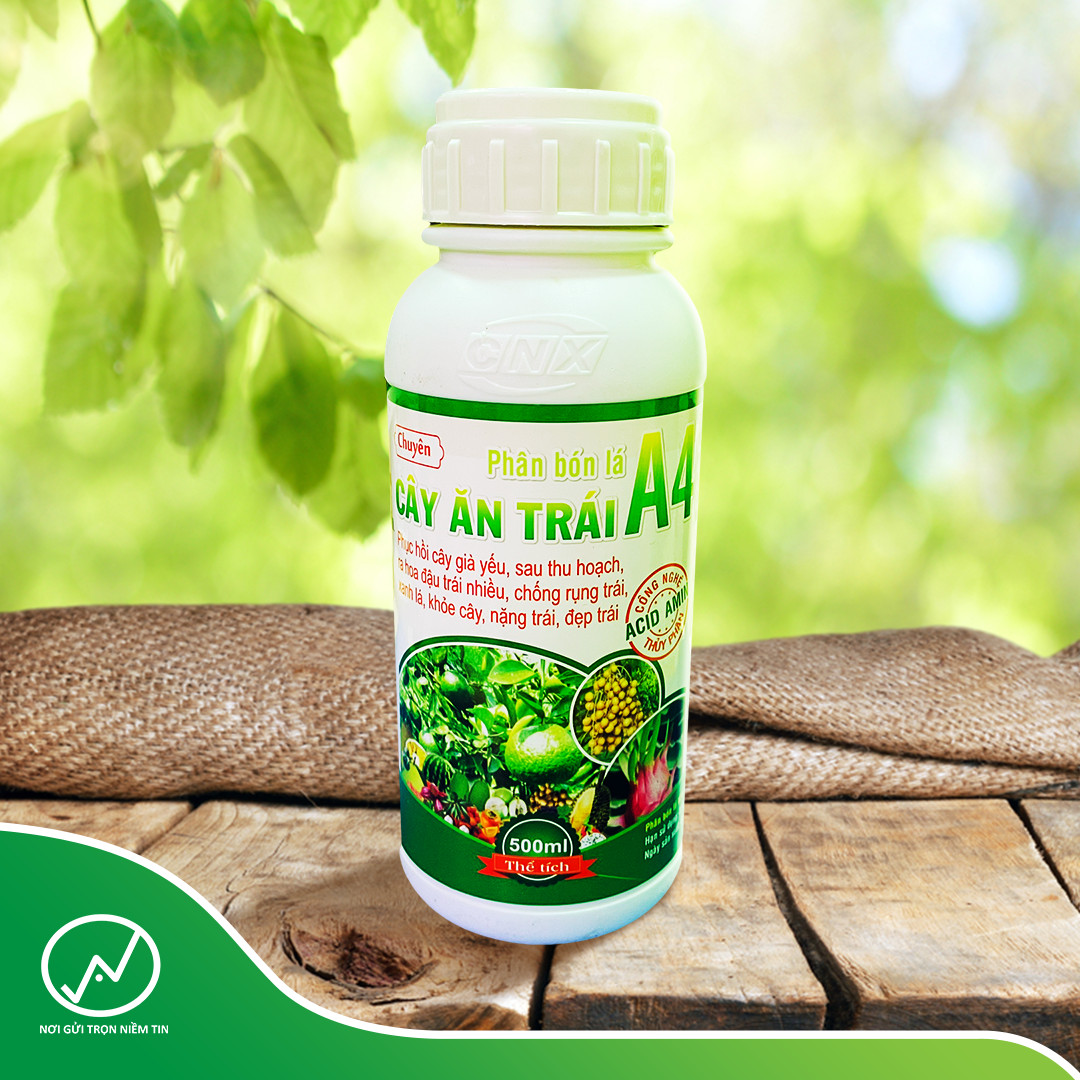 Phân Bón Lá Sinh Học A4 - phân bón amino acid 500ml