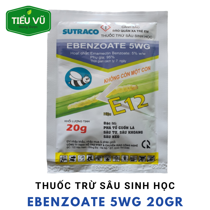 5 Gói Thuốc Trừ Sâu Sinh Học E12 Trừ Sâu Tơ, Sâu Keo