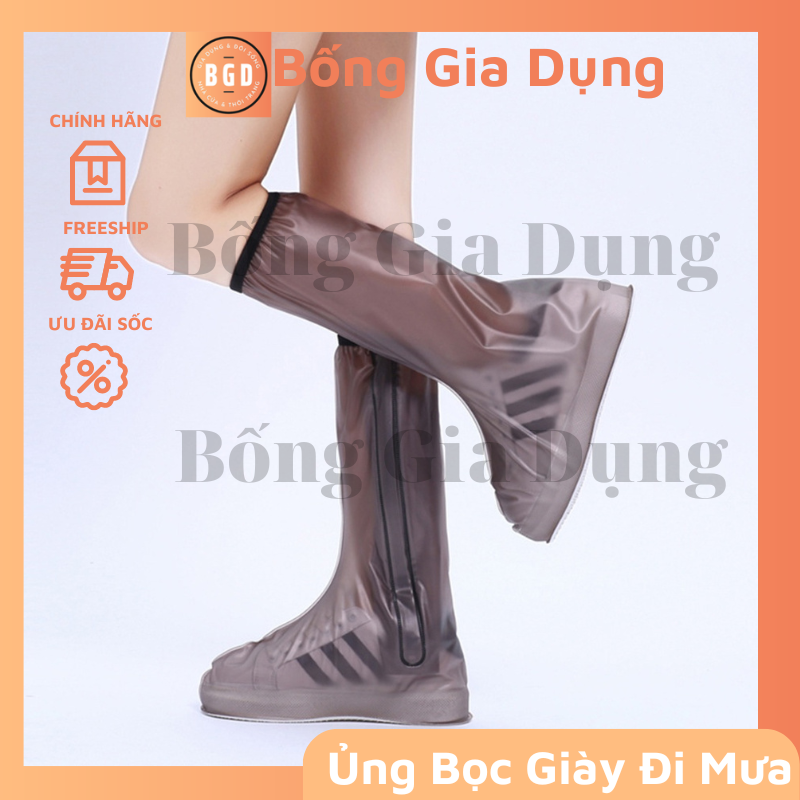 Ủng bọc giày đi mưa, ủng đi mưa cao cổ lội nước siêu bền chống nước