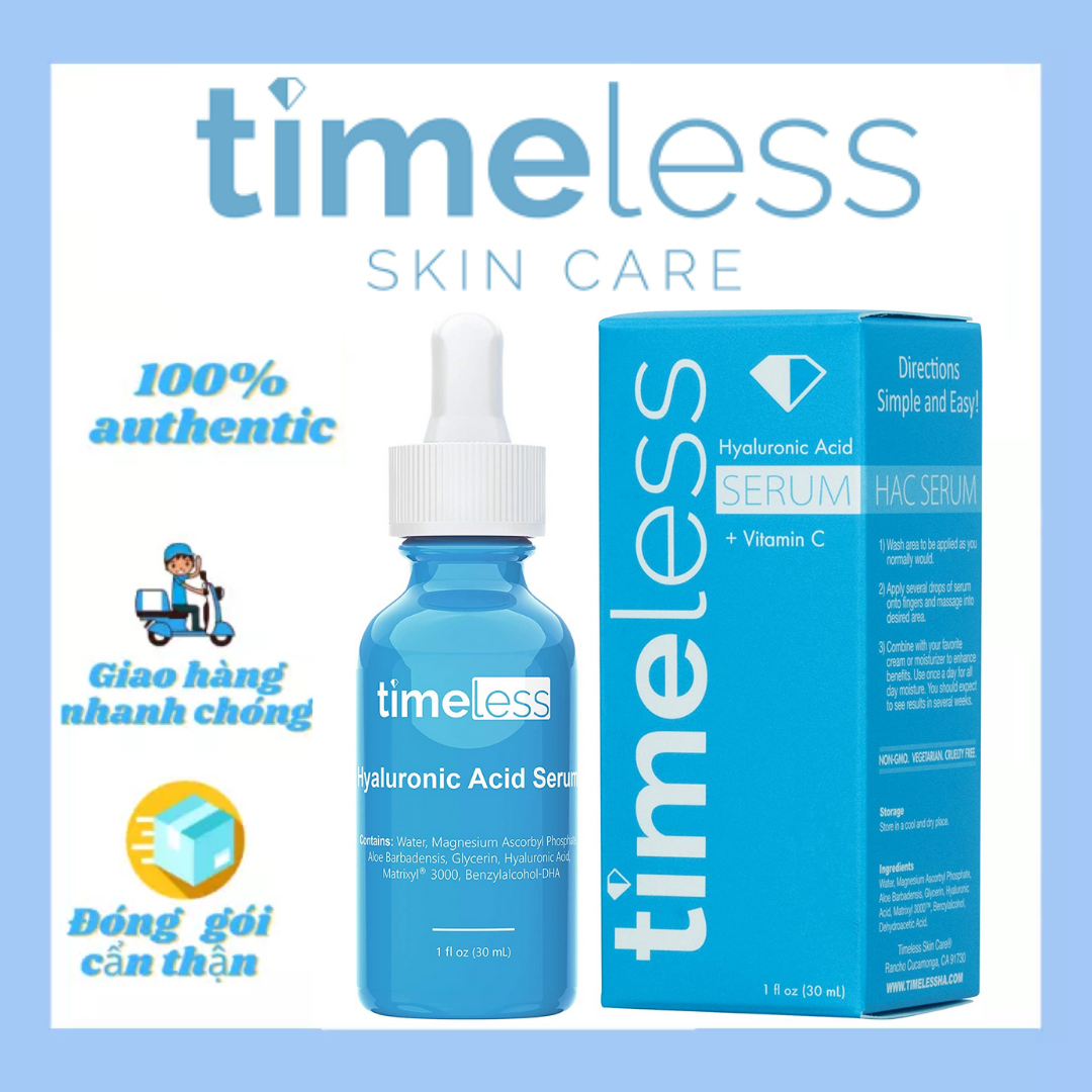 [HCM]Tinh Chất Cấp Nước Timeless HA + Vitamin C (30ml)