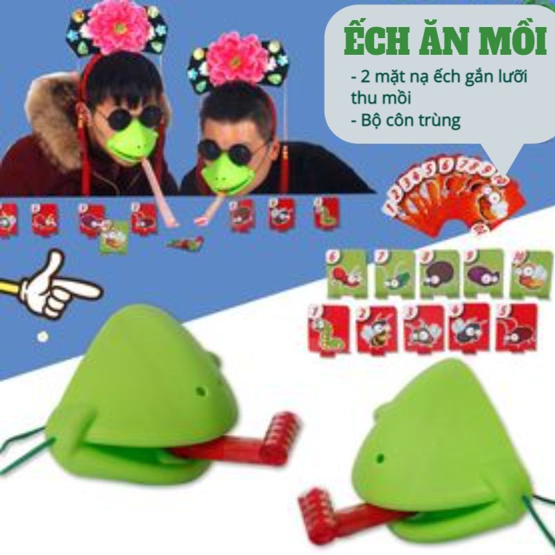 Mặt nạ ếch ❤️❤️Đồ chơi Ếch tham lam,nhặt nhạnh, sáng tạo- trò chơi giải trí A105