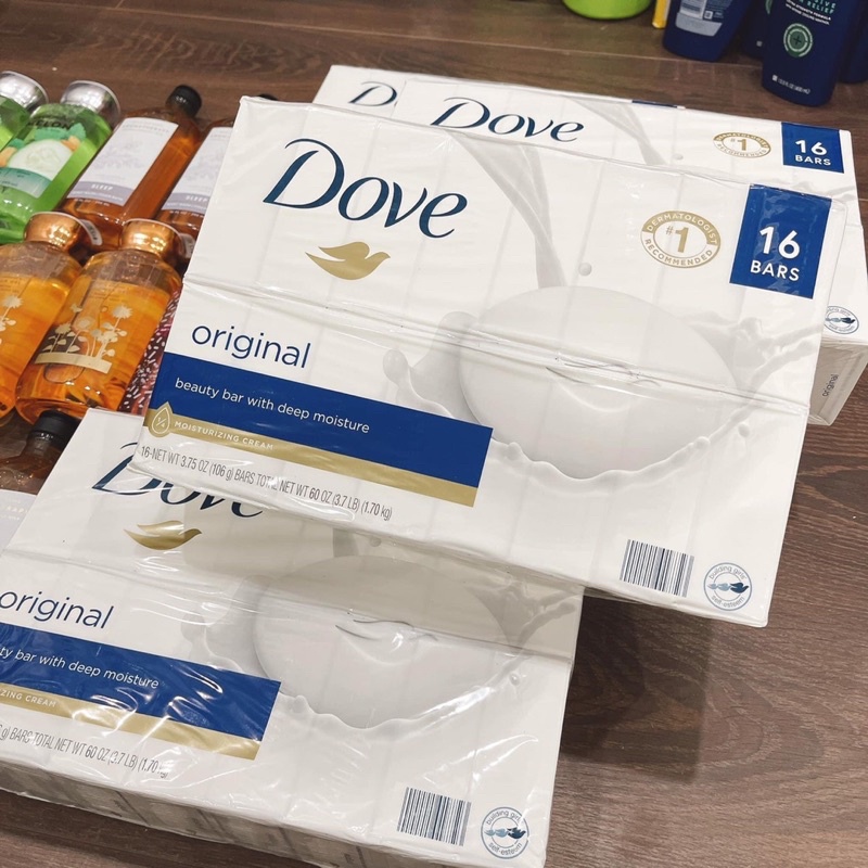 Xà bông Cục Dove Original / Sensitive Skin dưỡng da trắng mịn106g/ cục - Made in USA