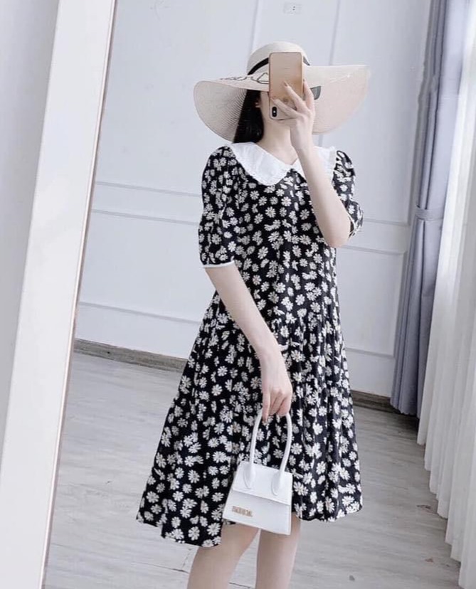 Váy Đầm công sở bigsize chất liệu cát lụa cao cấp dáng suông chữ A thiết kế thanh lịch