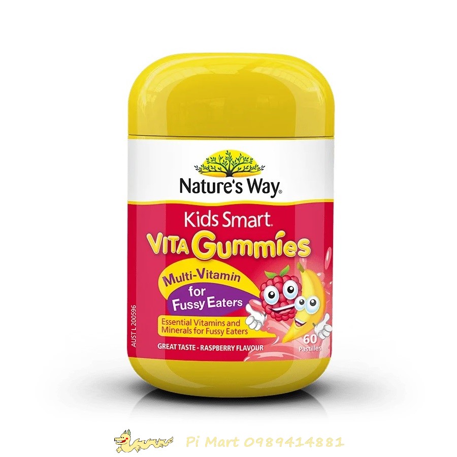 Kẹo gum Nature's Way Vitamin cho bé biếng ăn 60v