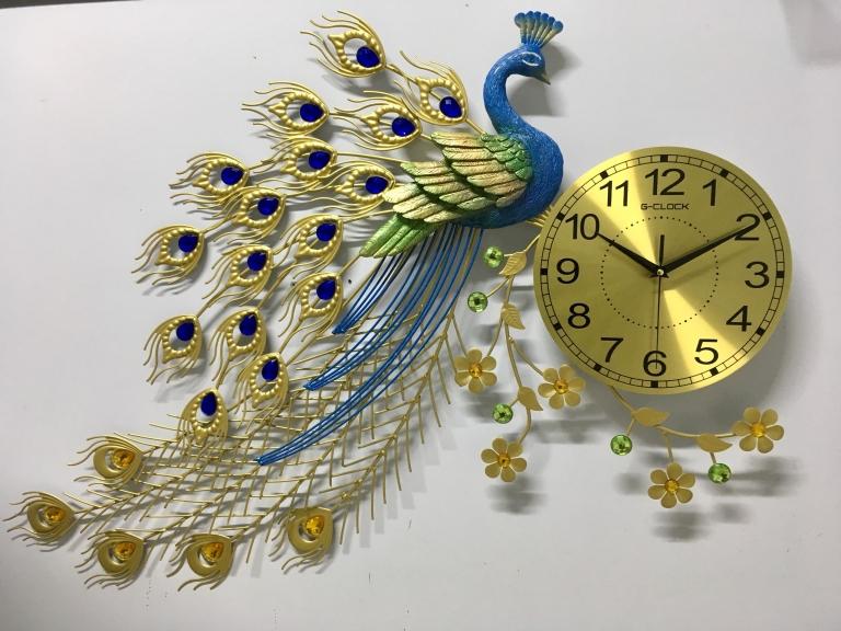 Đồng hồ treo tường con công