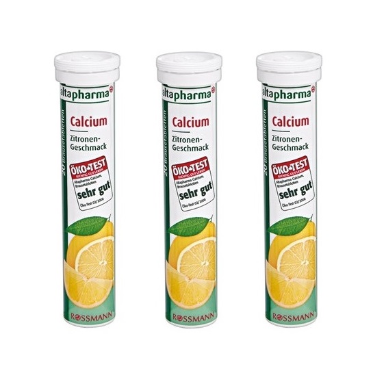 03 hộp Viên sủi bổ xung Canxi Altapharma Calcium - Đức